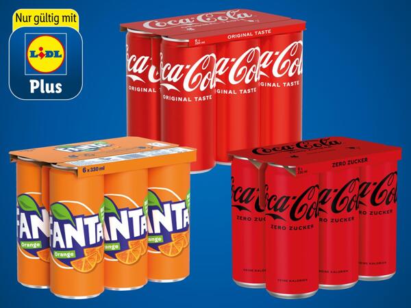 Cola, Cola Zero oder Fanta