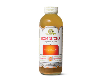 GT's Living Foods Gingerade or Trilogy Kombucha