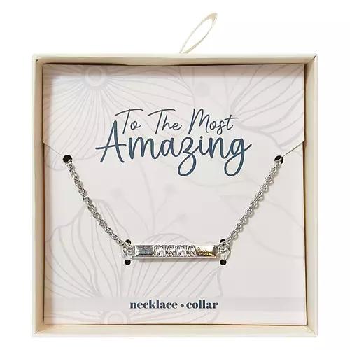 Mother's Day Silver Mama Necklace