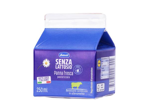 Lactose-free Fresh pasteurised Cream