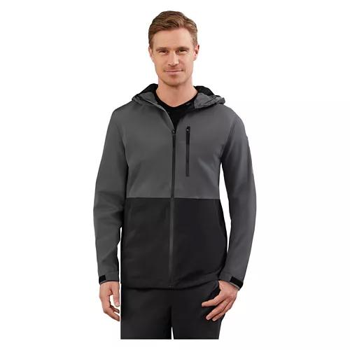 Men's Rain Jacket - Gray, L