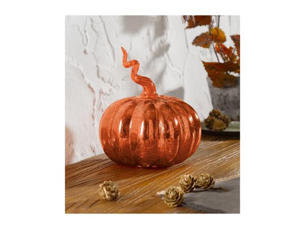 Livarno Home Light-Up Decorative Pumpkin With A Curled Stem