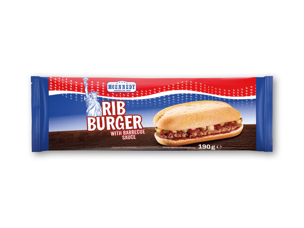 MCENNEDY Ribburger med barbecuesauce