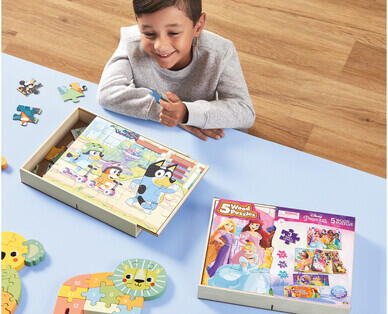 Licensed Wood Puzzles 5pk