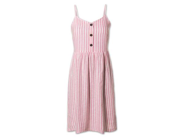 Damen Leinenkleid