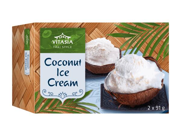 Glace saveur noix de coco