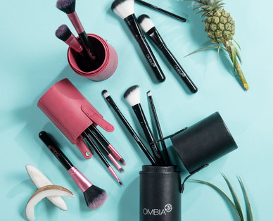 OMBIA COSMETICS Kosmetikpinsel-Set, 6-teilig