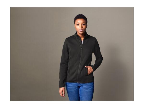 Esmara Ladies' Knitted Fleece Jacket - Black
