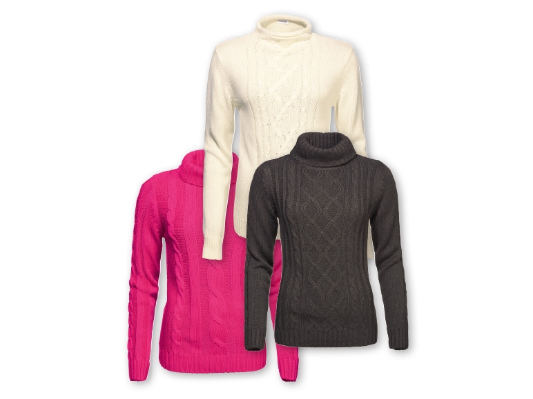 Esmara Ladies' Knitted Polo Neck Jumper