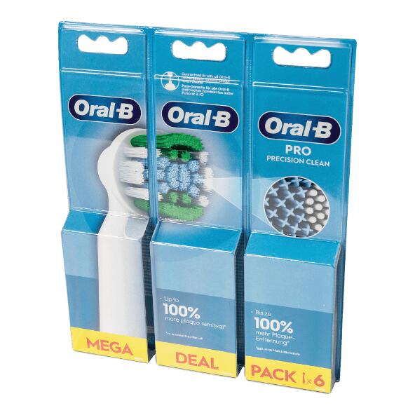 ORAL-B(R) Brossettes precision clean, 6 pcs