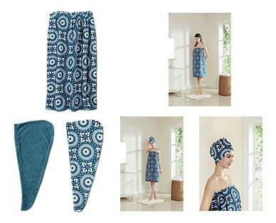 Huntington Home 
 2-Pack Hair Towels or Body Wrap
