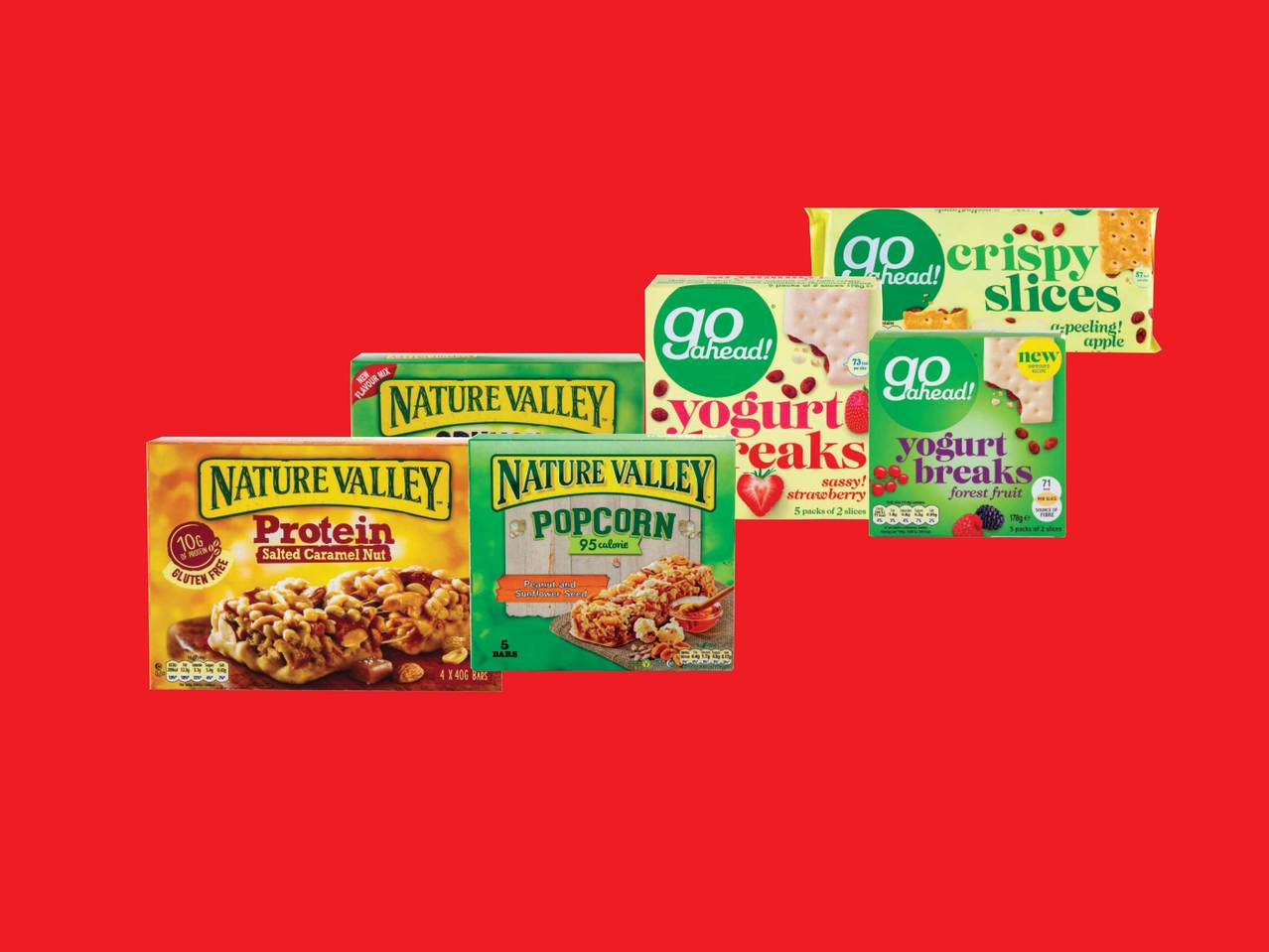 NATURE VALLEY/GO AHEAD Cereal/Yogurt Bars/Crispy Slices