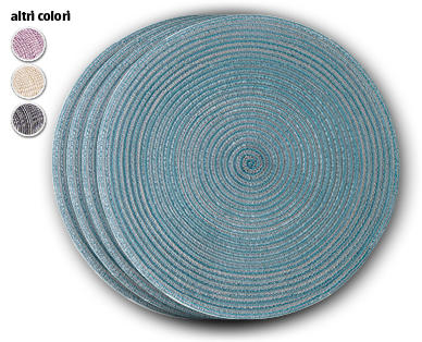 MY LIVING STYLE Tovagliette americane colorate, 4 pezzi