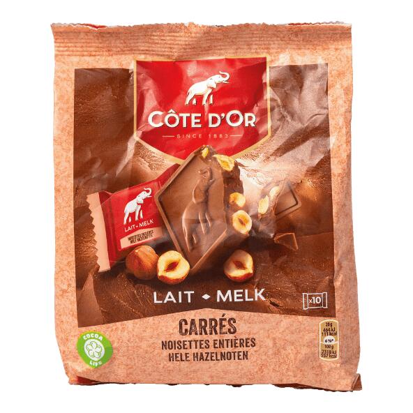 CÔTE D'OR(R) Carrés melkchocolade, 10 st.