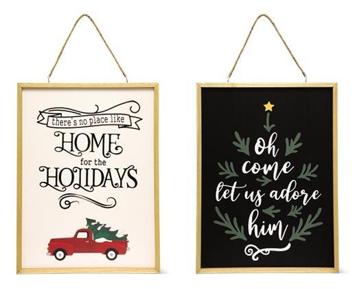 Merry Moments 
 Holiday Reversible Wall Sign