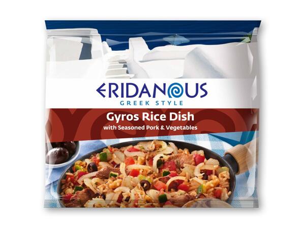 Gyros-rispande eller moussaka