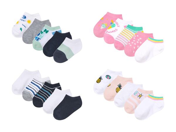 Socquettes pour enfants, 5 paires
