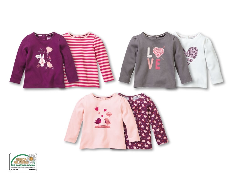 Maglia a maniche lunghe, 2 pezzi