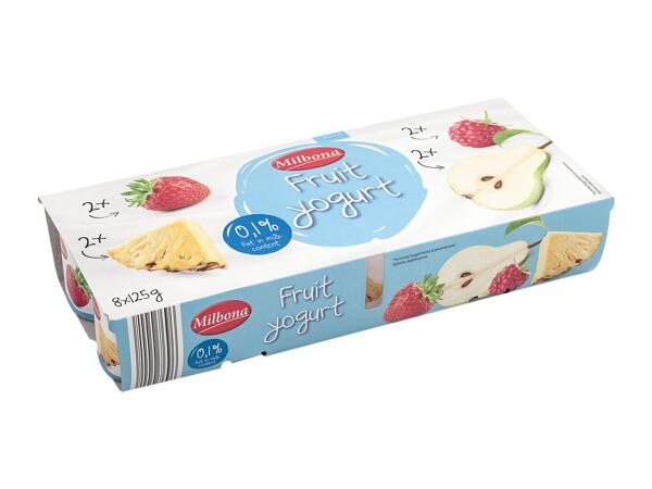 Fruit fat-free yogurt