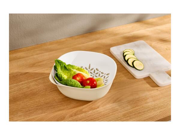 Silvercrest Beige & White Colander Set - 2 Pieces