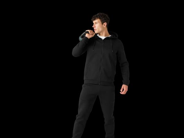 Men's zip through hoodie