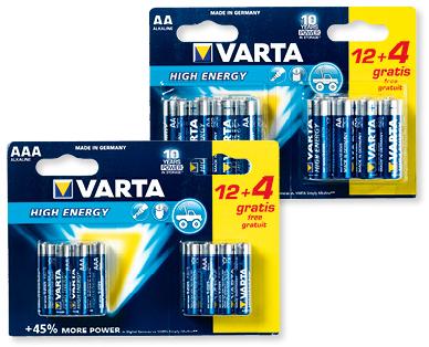 VARTA Batterien "High Energy"