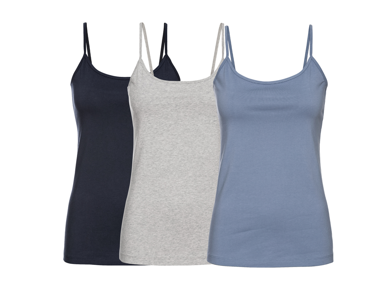 ESMARA LINGERIE(R) Top med spaghettistropper 3-pak