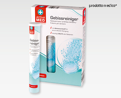 Compresse per la pulizia della dentiera ACTIVE MED