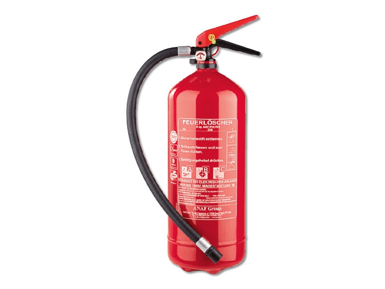 Estintore a polvere ABC, 6kg