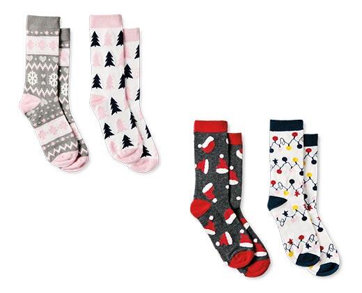 Merry Moments 
 Men's or Ladies 2pk Holiday Socks