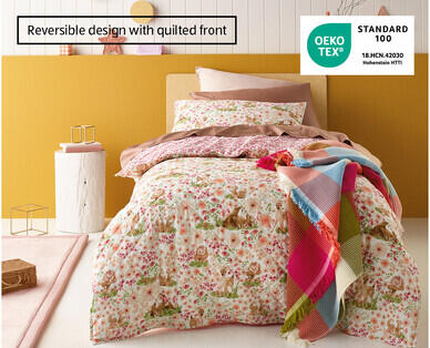 100% Cotton Quilt Cover Set – Single Size