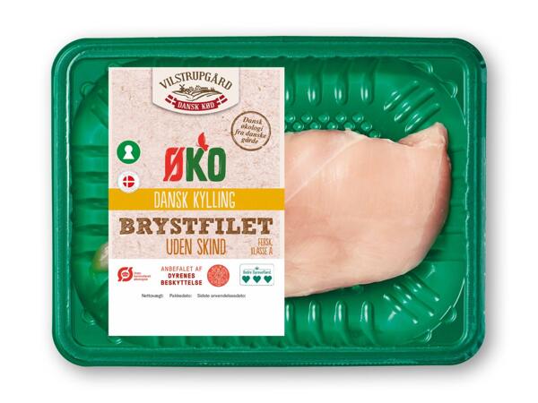 Dansk økologisk medister, middagskoteletter, hakket grisekød eller kyllingebrystfilet