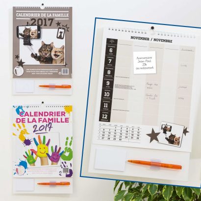 Calendrier de la famille 2017
