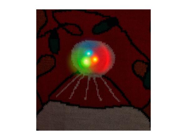 Esmara Older Kids' Red Premium Christmas Jumper With Lights