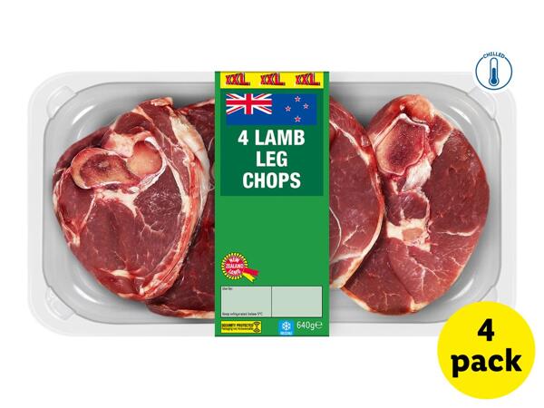 4 Lamb Leg Chops