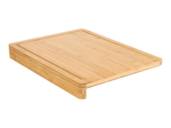 Livarno Home Bamboo Chopping Board With Counter Edge