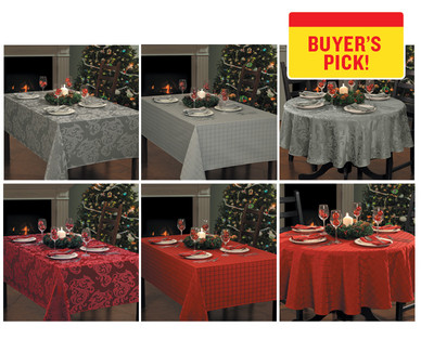 Huntington Home Damask Tablecloth With Napkin Set