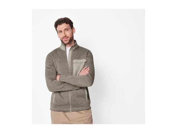 Esmara Men's Brown Knitted Fleece Jacket