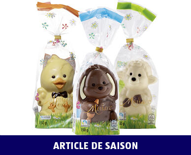 MONARC 
 ADORABLES ANIMAUX DE PÂQUES EN CHOCOLAT