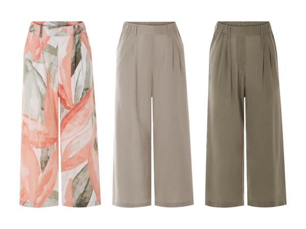 Jupe-culotte avec lin