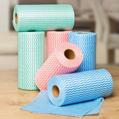 Lingettes en rouleau