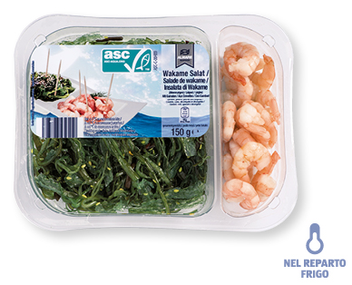 Insalata di wakame con gamberetti ASC ALMARE SEAFOOD