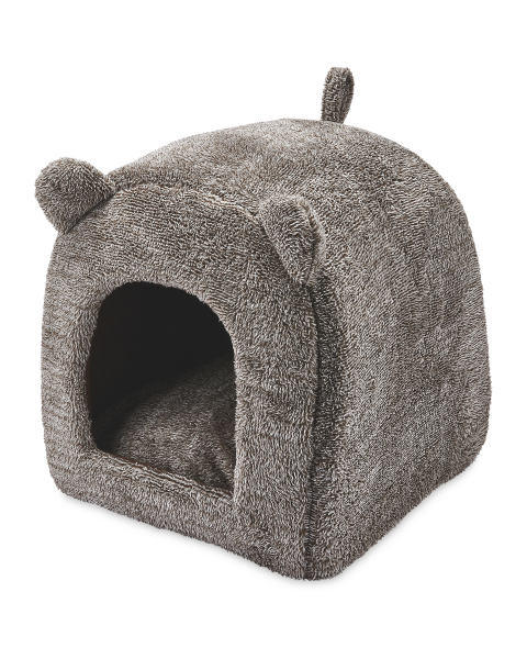 Brown Cat Bed With Ears