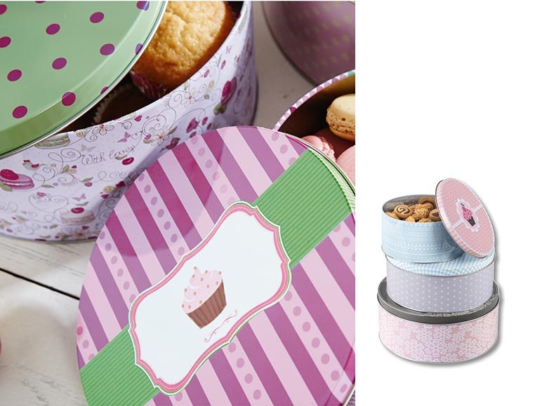 Boîtes à biscuits, 3 pièces