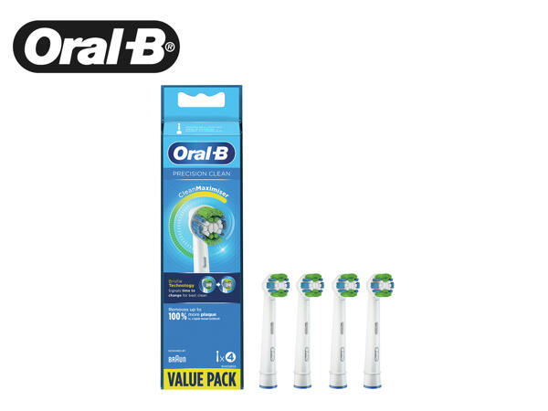 Oral-B Precision Clean Toothbrush Heads - 4 pack