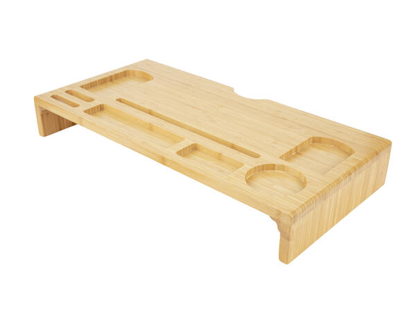 Wenko Bamboo Monitor Stand & Organiser