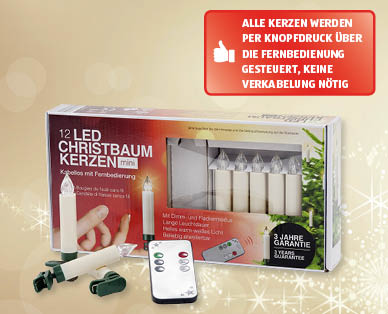 Kabellose LED-Christbaumkerzen