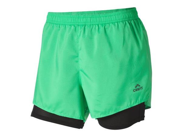 Herren Funktionsshorts mit Innenhose in Radler-Form