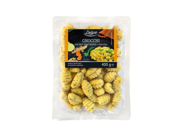 Gnocchi with Chickpeas, Chia Seeds and Turmeric