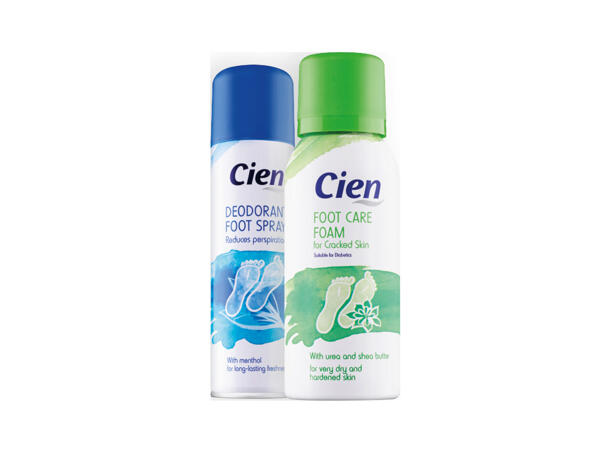 Fotdeodorant, vårdande fotskum